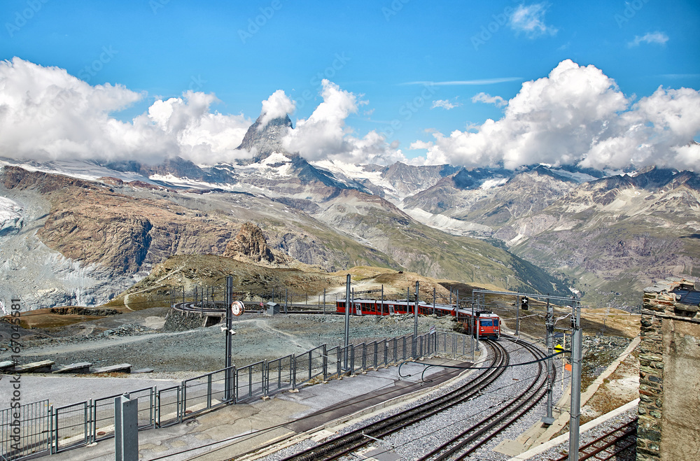 Gornergrat Zermatt，瑞士，瑞士阿尔卑斯山