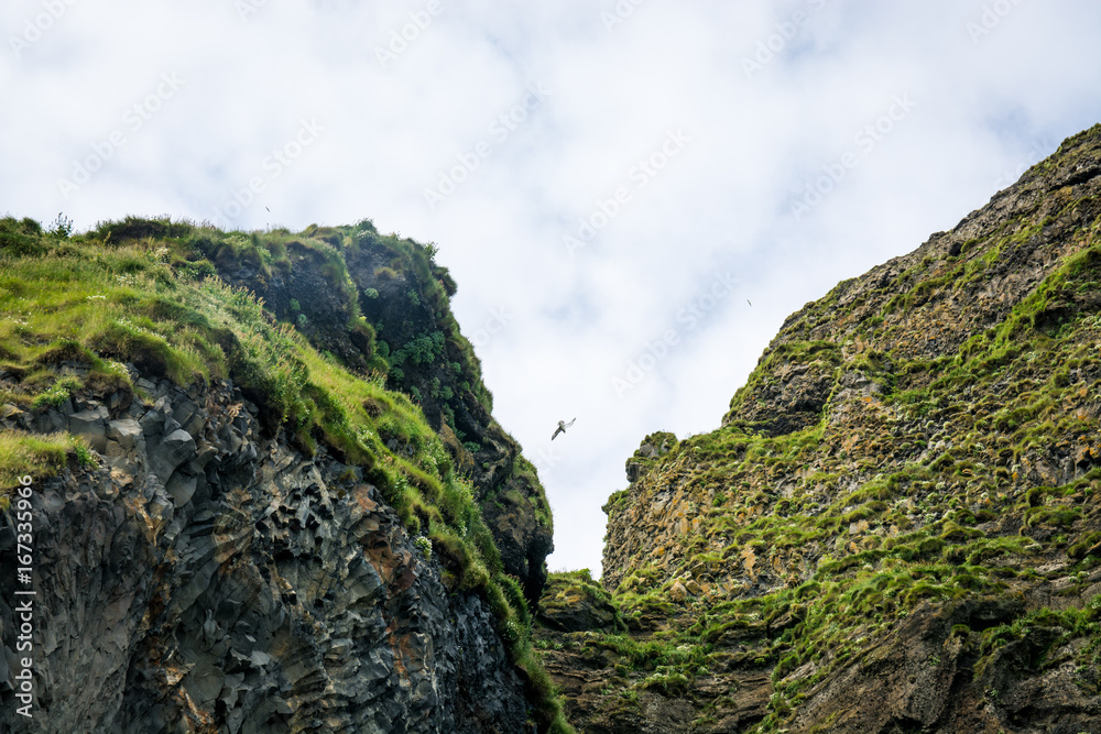 冰岛大西洋维克村附近的Reynisfjara海岸