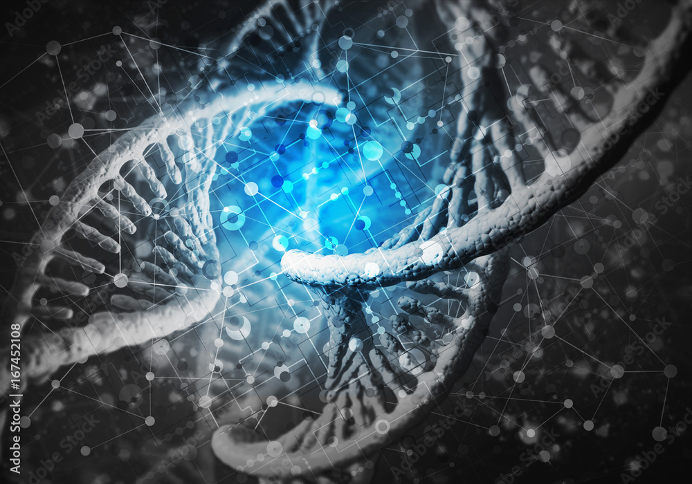 DNA molecules background