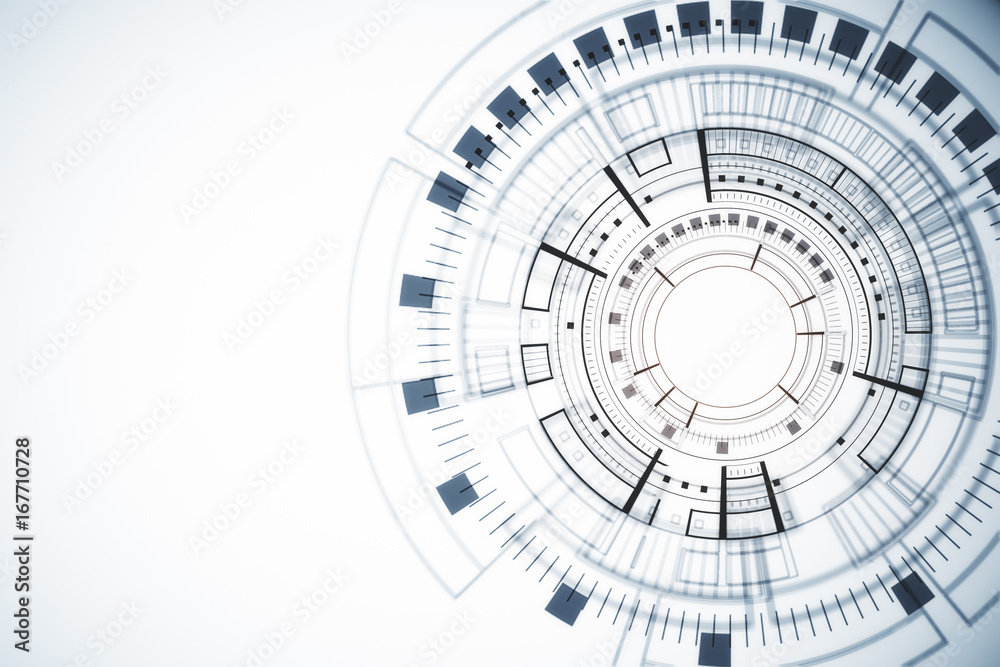 Technology, touchscreen and innovation concept