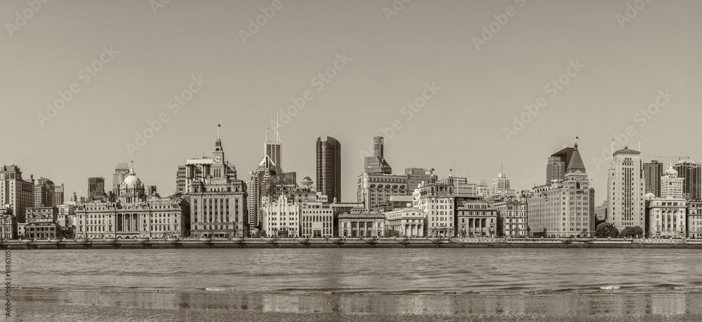 Architectural scenery and skyline of Shanghai