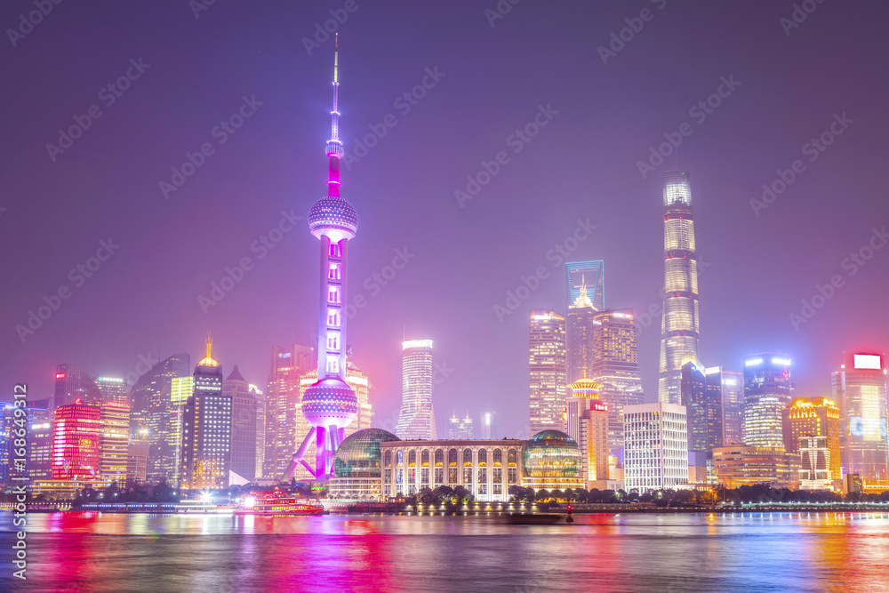 Architectural scenery and skyline of Shanghai