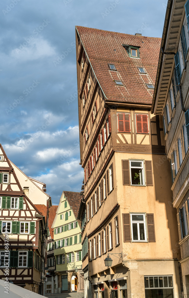 Typical half-timbered houses in Tubingen - Baden Wurttemberg, Germany