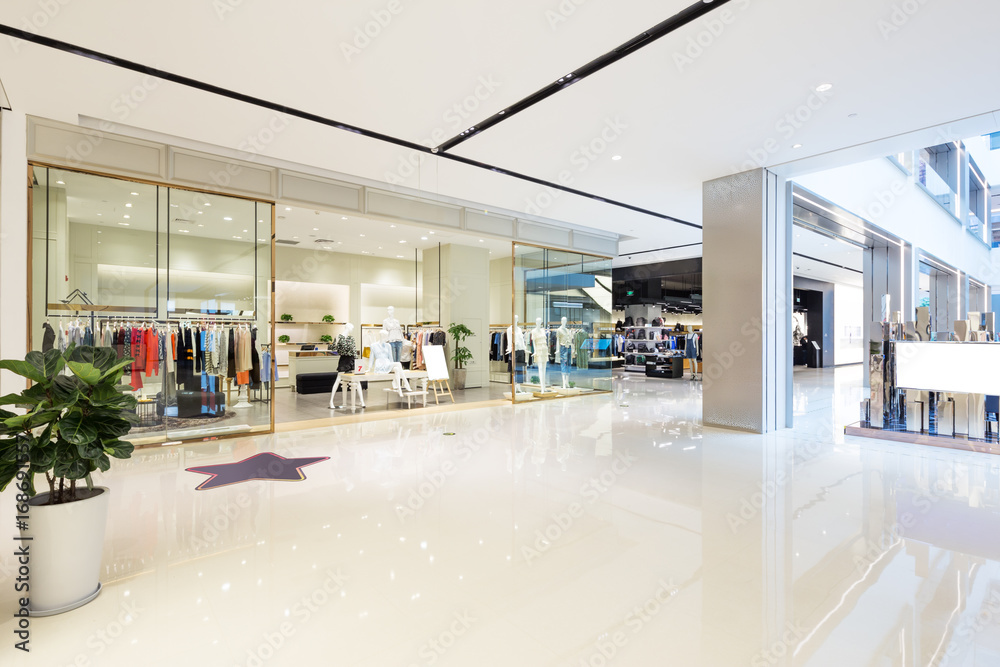 interior of modern hallway