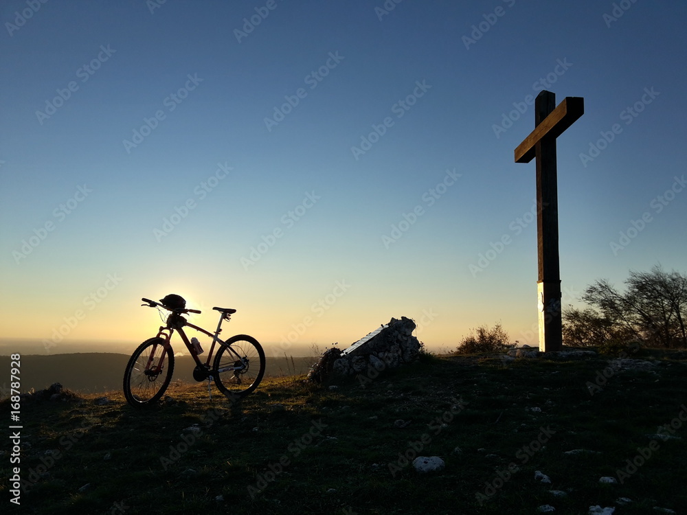 Panorama Colli Berici Sossano Montain Bike山地自行车山地车escursione crocefisso番红花