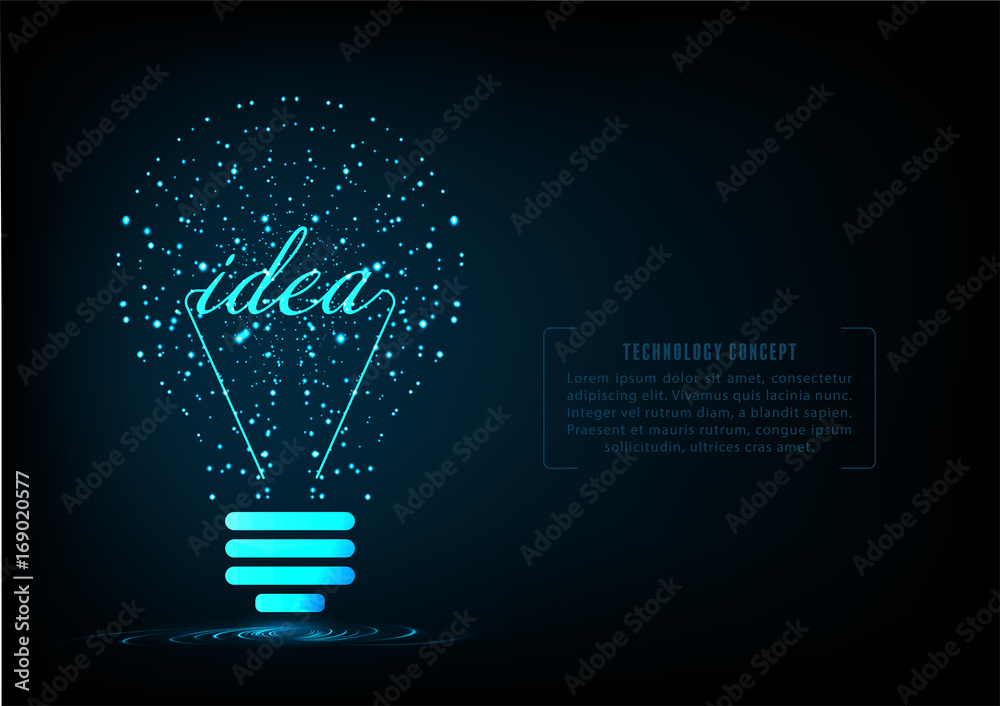 Creative light bulb concept