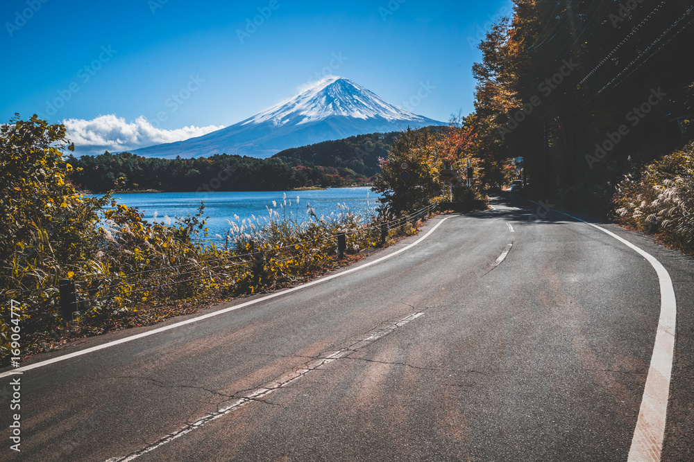 日本富士山和河口湖公路