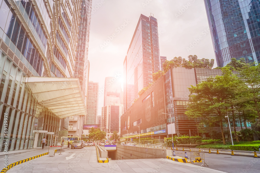 Guangzhou architectural scenery and urban skyline