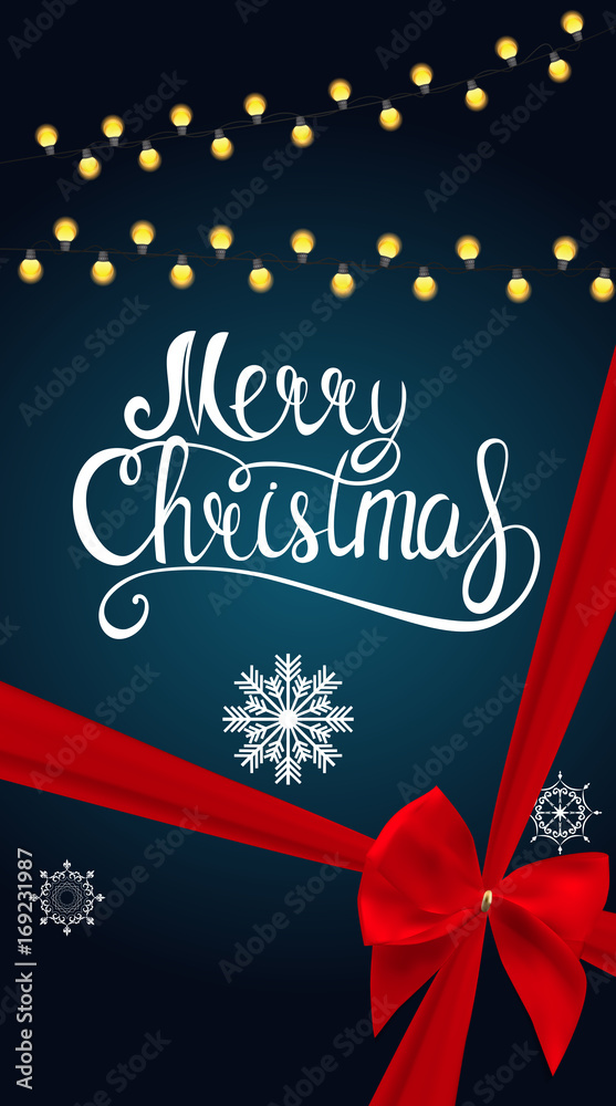 Merry Christmas and New Year Background. Vector Illustration