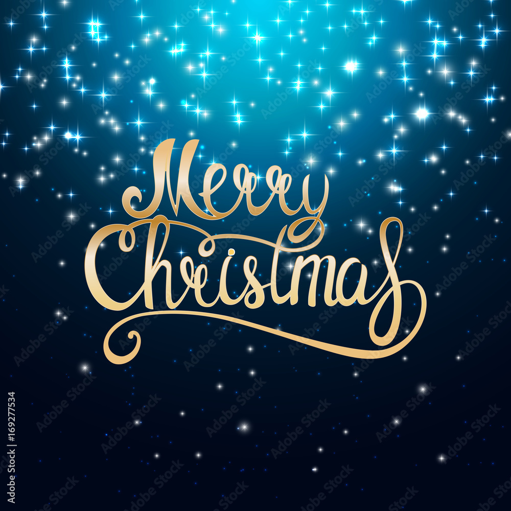 Merry Christmas and New Year Background. Vector Illustration