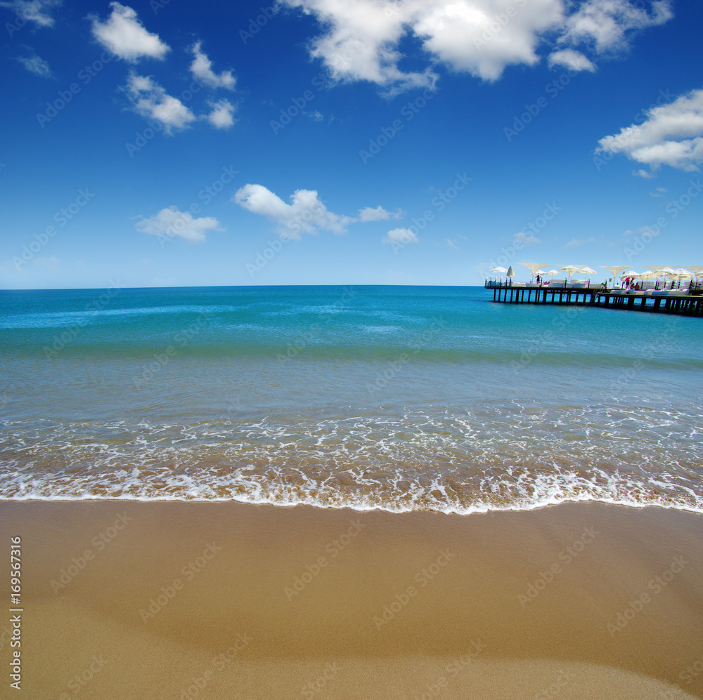 beach and sea