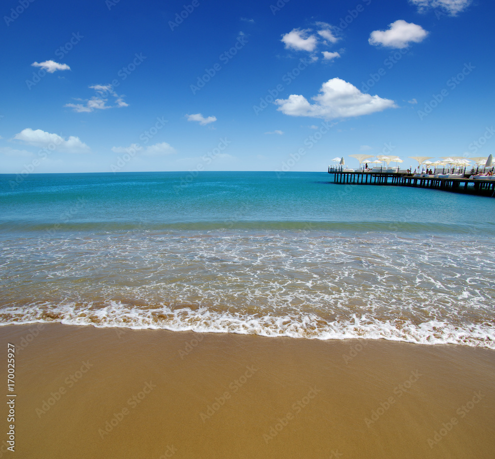 beach and sea