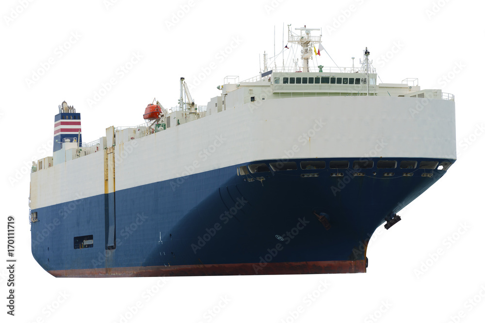 ship with container vessel go to international terminal port with throughput Capacity import export 