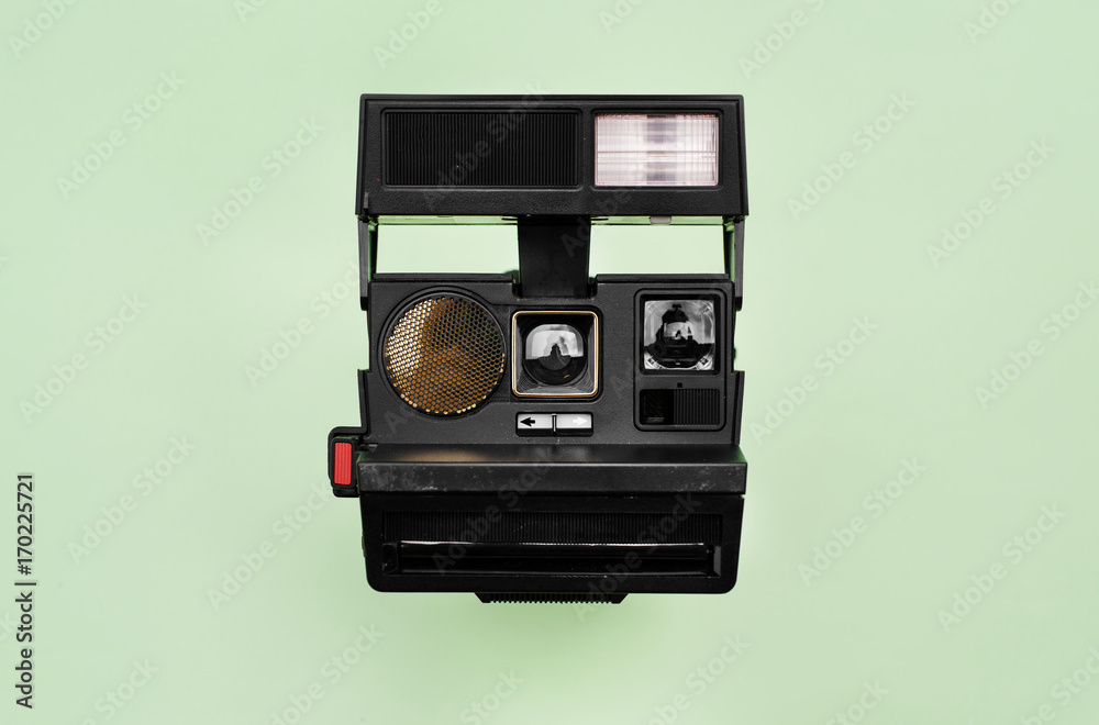 Vintage retro camera isolated on background