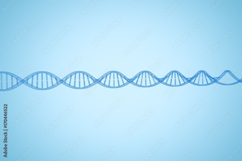 Composite image of close up of 3d dna 