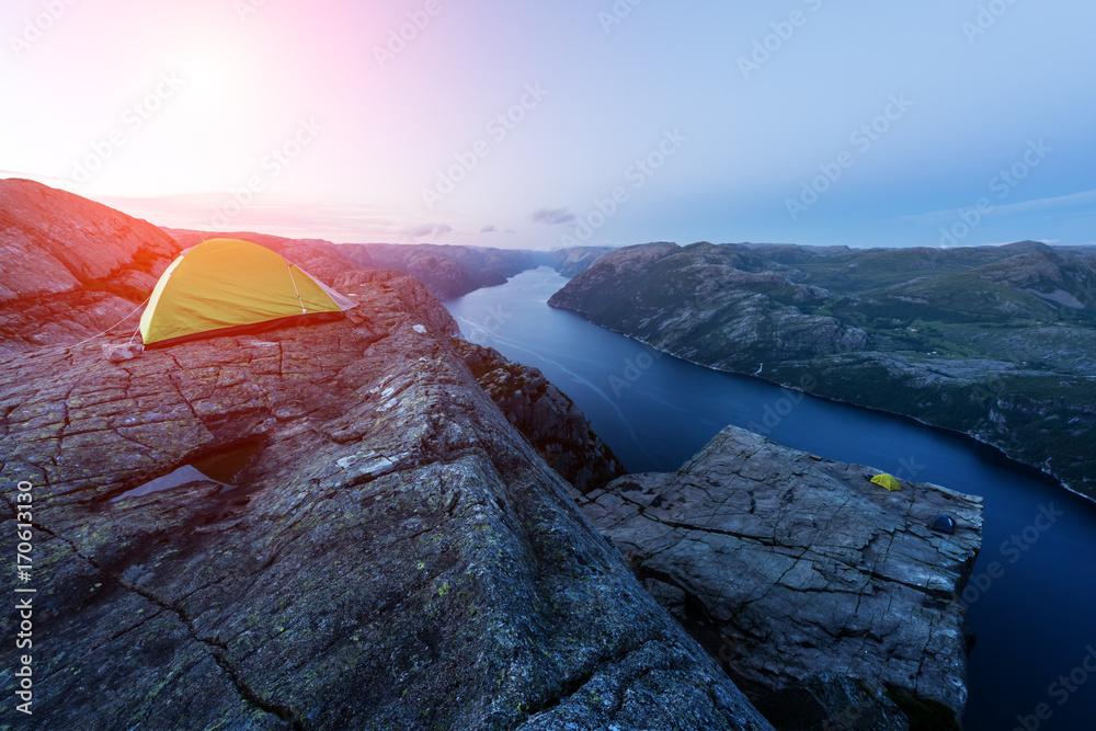 Misty morning on Preikestolen