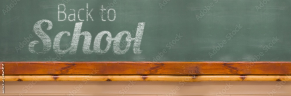 Composite image of back to school text over white background