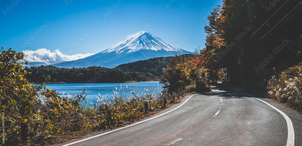 日本富士山和河口湖公路