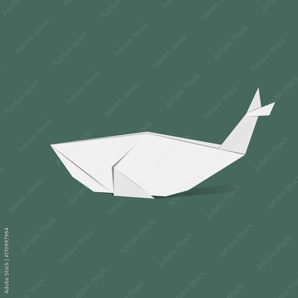 Animal origami vector