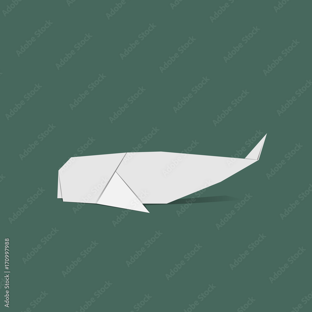 Animal origami vector