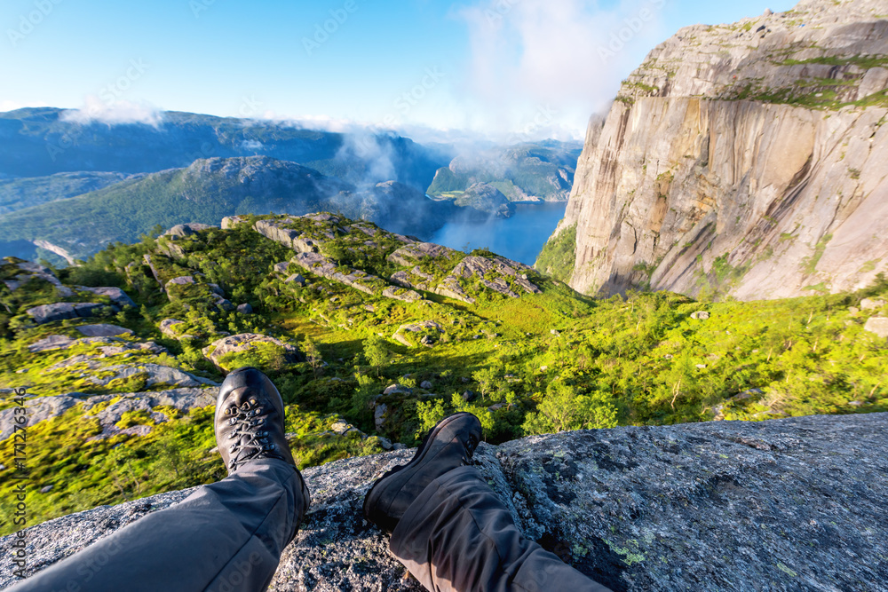 Misty morning on Preikestolen