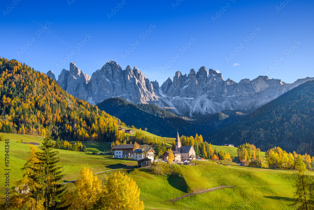 Val di Funes，南蒂罗尔，意大利