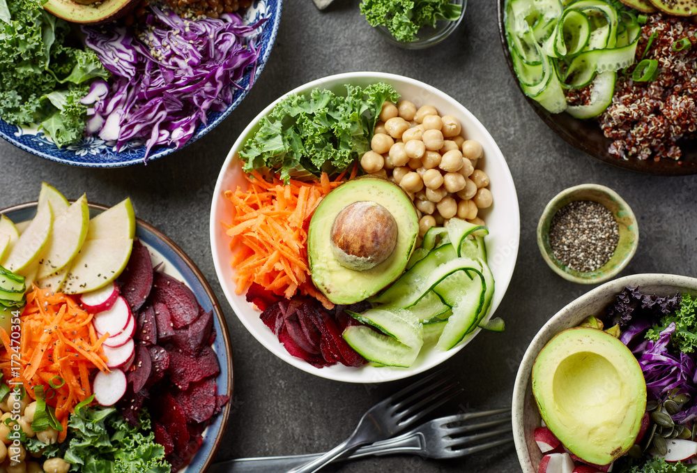 Breakfast vegan bowls