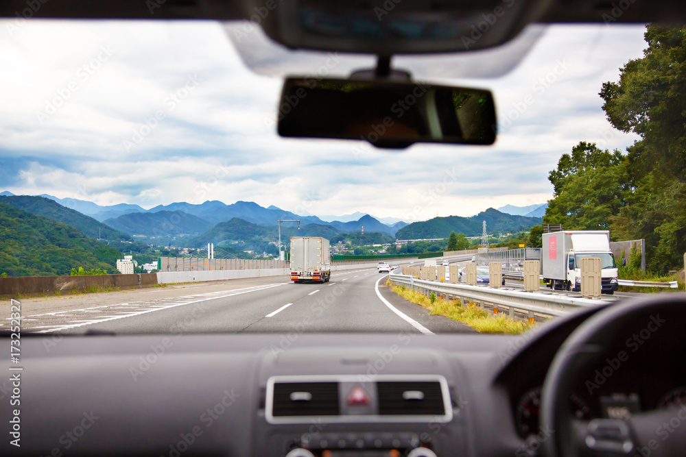 運転席からの風景