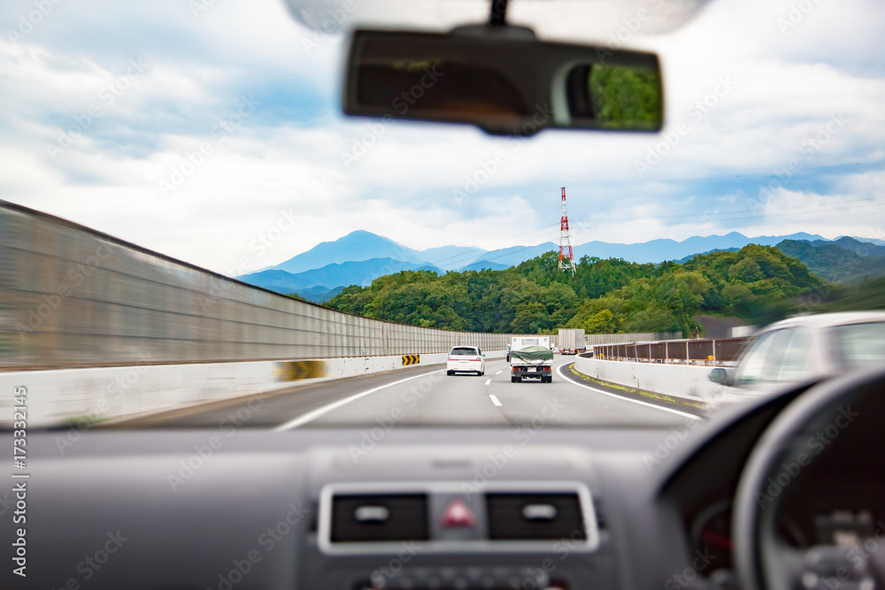 運転席からの風景