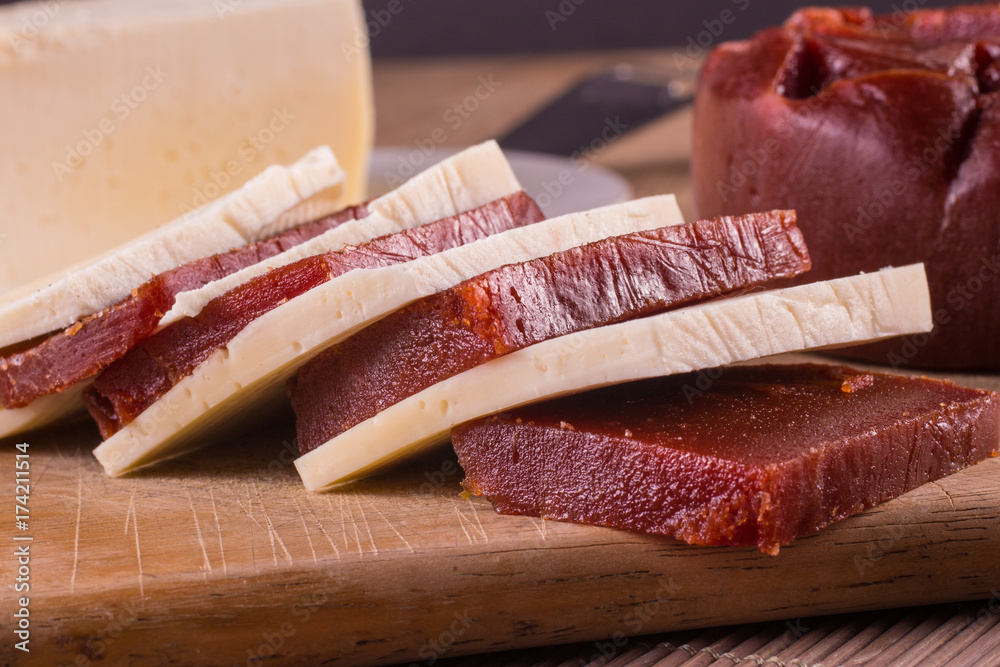 Goiabada Cascao. Brazilian Guava Dessert with cheese