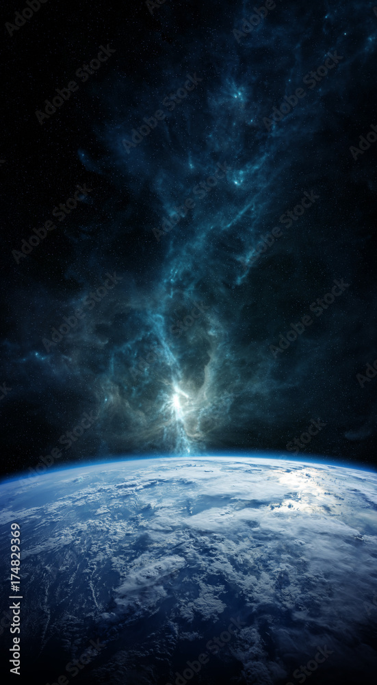 Planet Earth in space 3D rendering elements of this image furnished by NASA