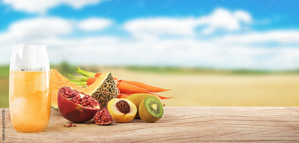 Succo di frutta，estrato湿壁画估计