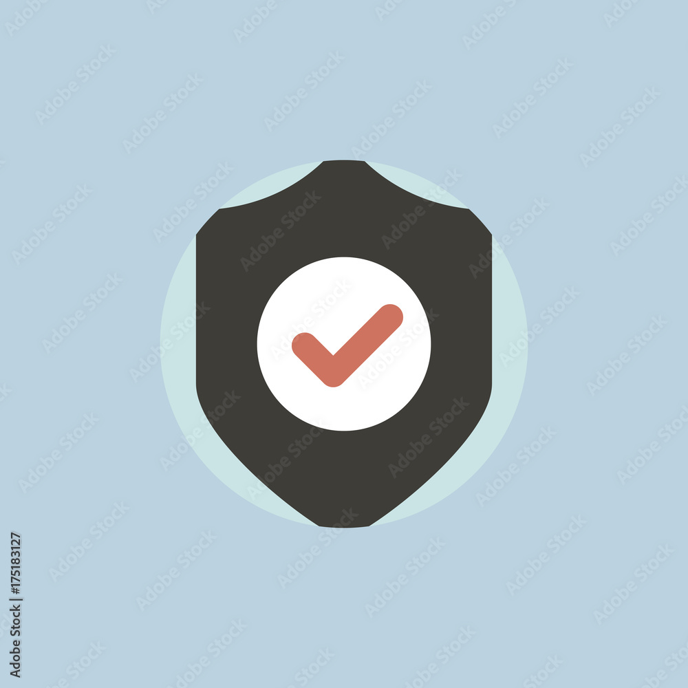 Vector of data protection shield icon