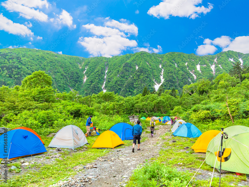 山の上のキャンプ場