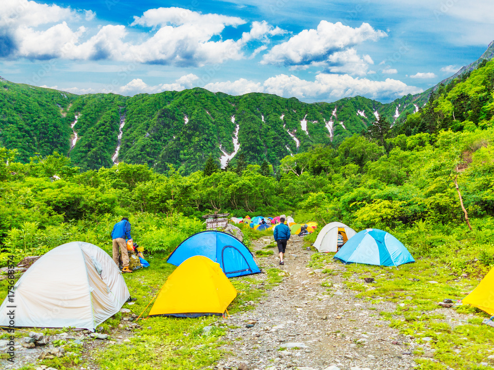 山の上のキャンプ場