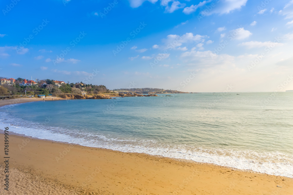 The beautiful architectural landscape and urban scenery of Qingdao