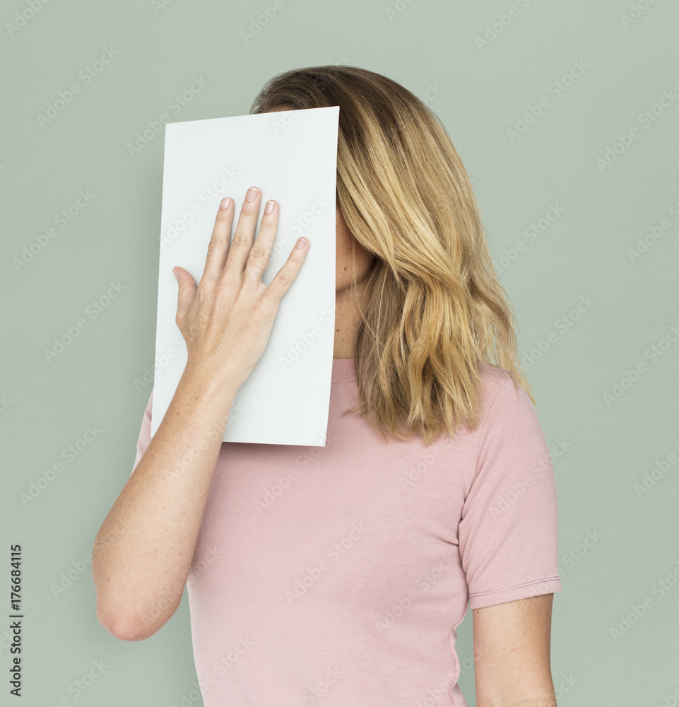 Caucasian Woman Smiling Portrait Concept