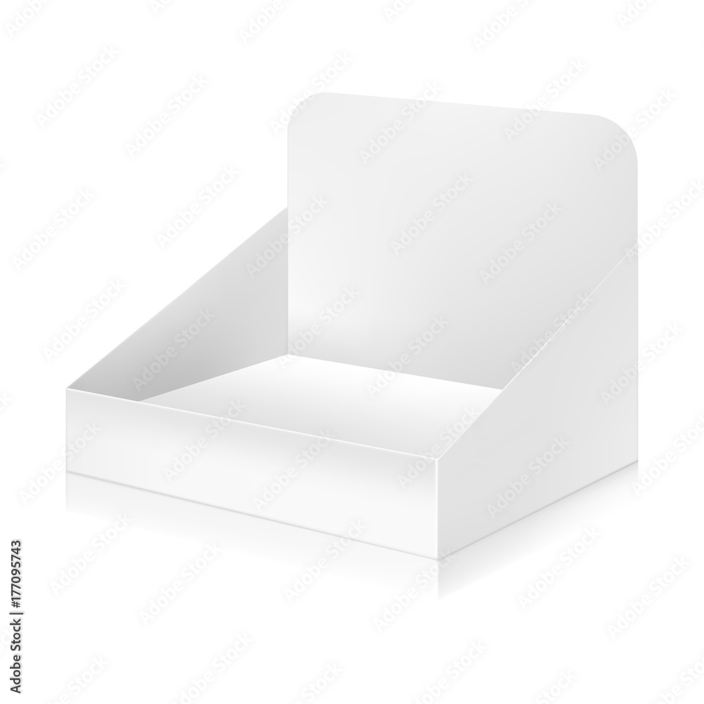 Paper white box mock-up template.