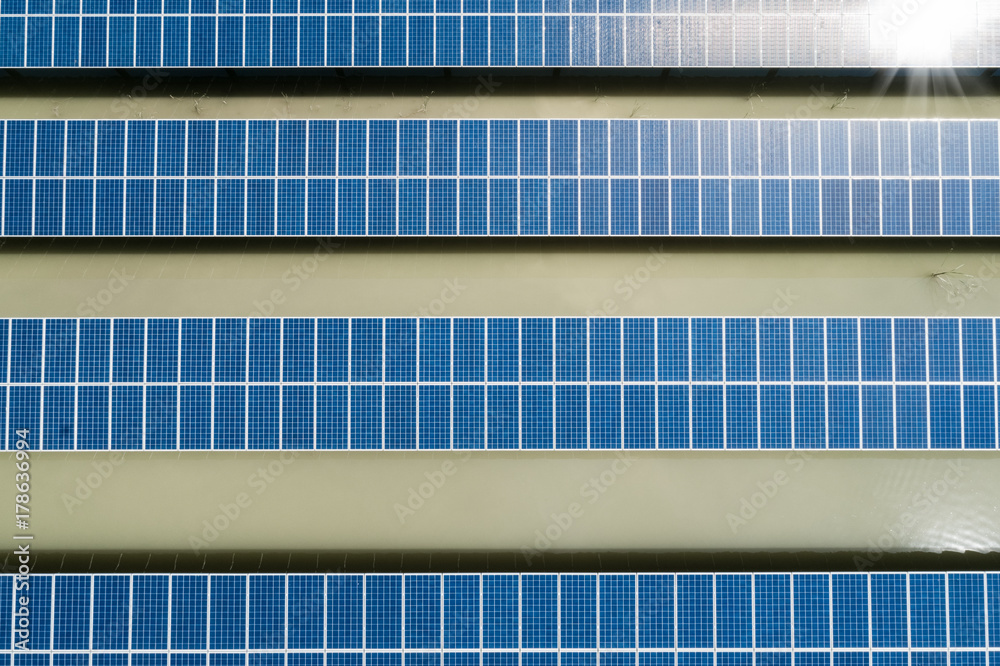 solar power station from above