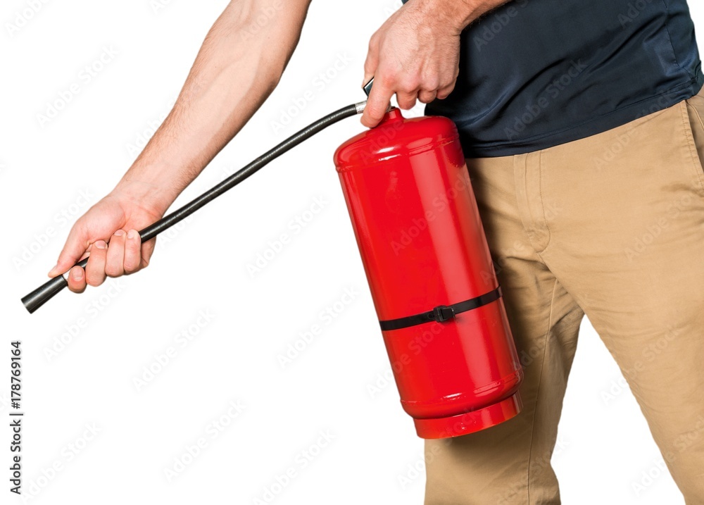 Fire extinguisher.