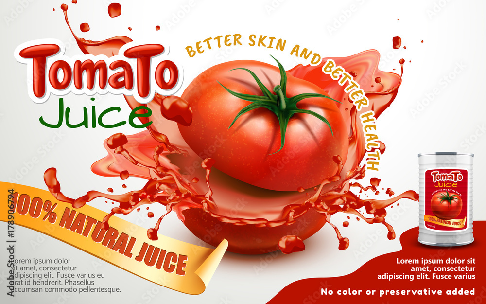 Tomato juice ads