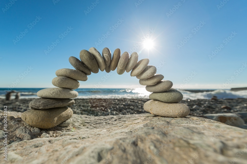 Arch Made of Pebbles