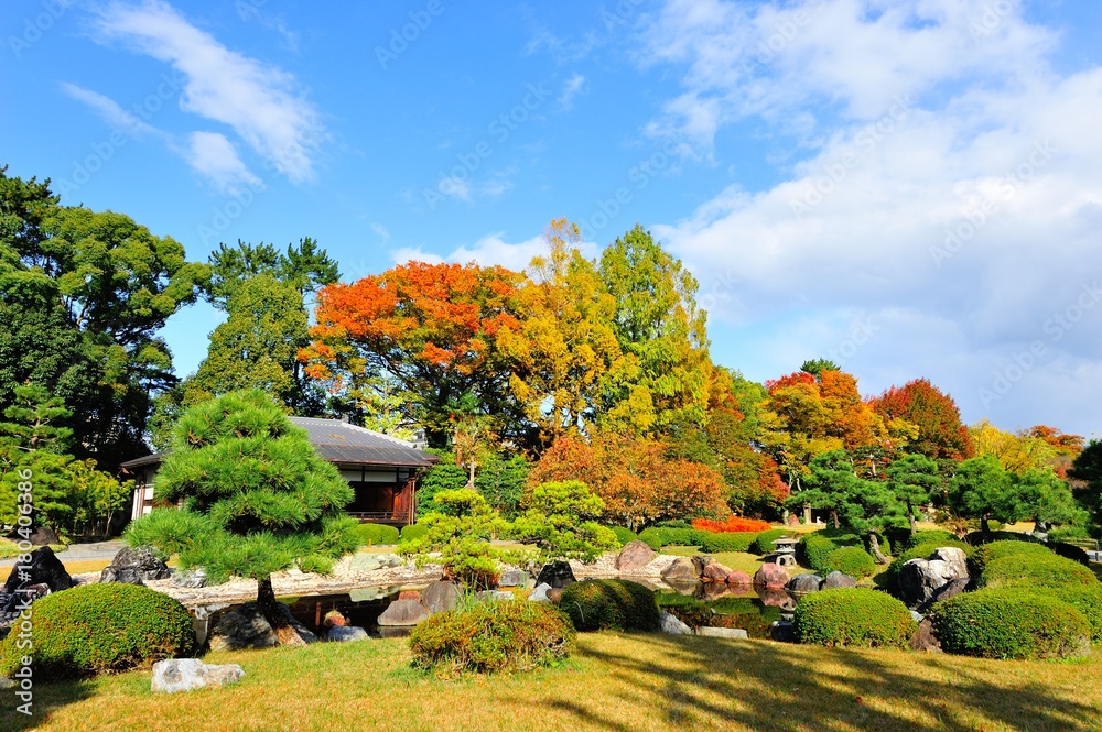 清流園の紅葉