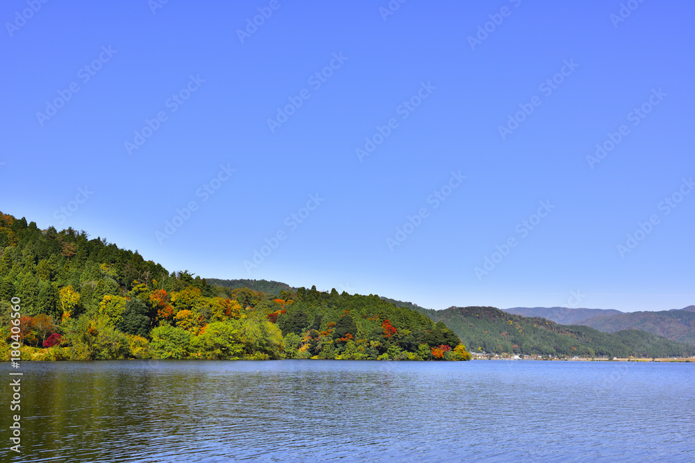 大岩山と余呉湖