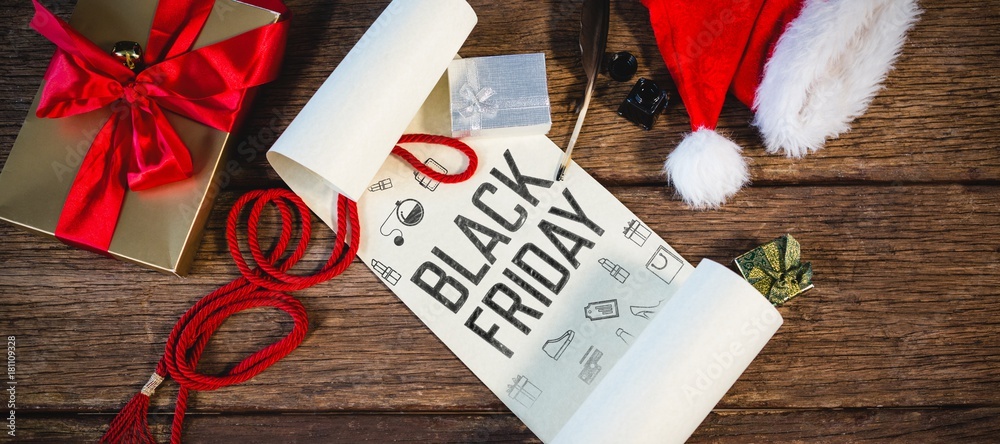 Composite image of black friday advert