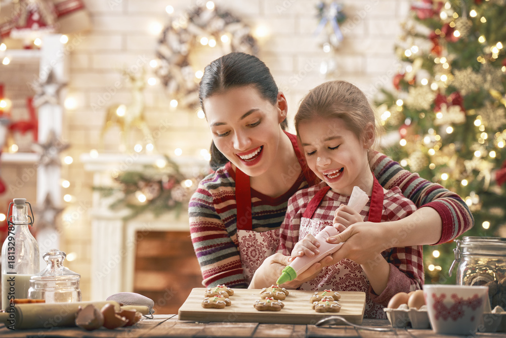 cooking Christmas cookies