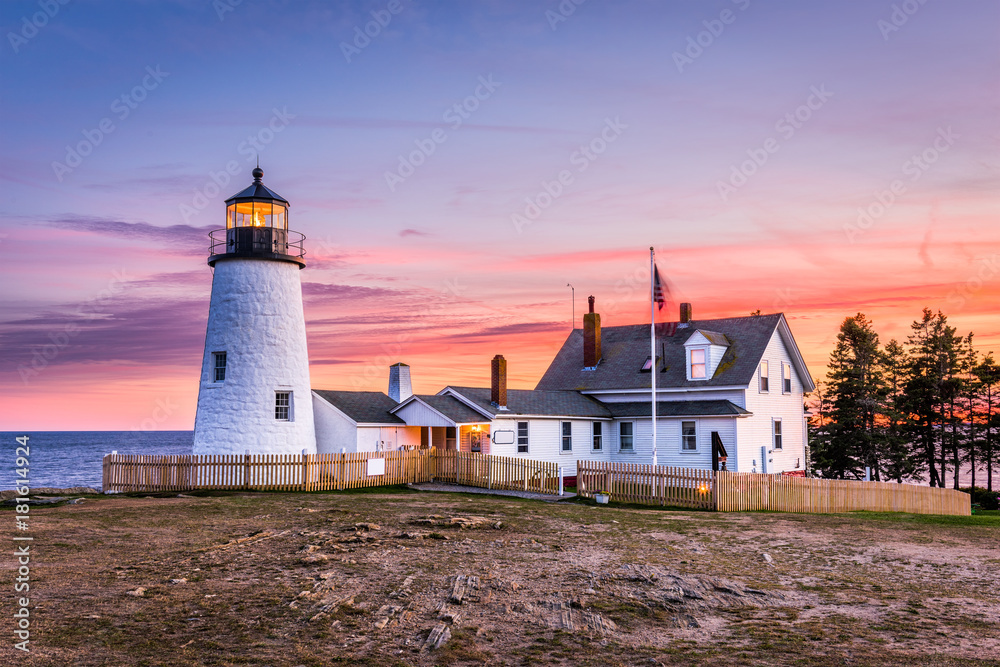 美国缅因州布里斯托尔Pemaquid Point Light