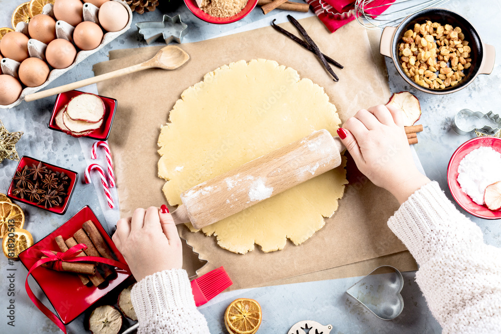 Selbstgemachte Weihnachtskekse (Platzchen)