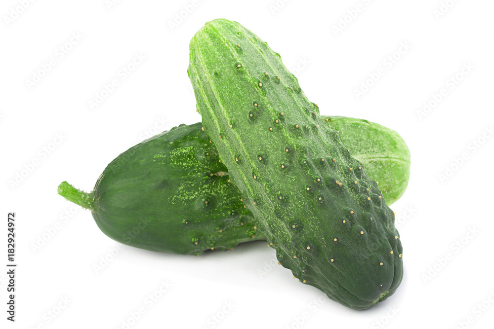 Cucumber vegetable  on white