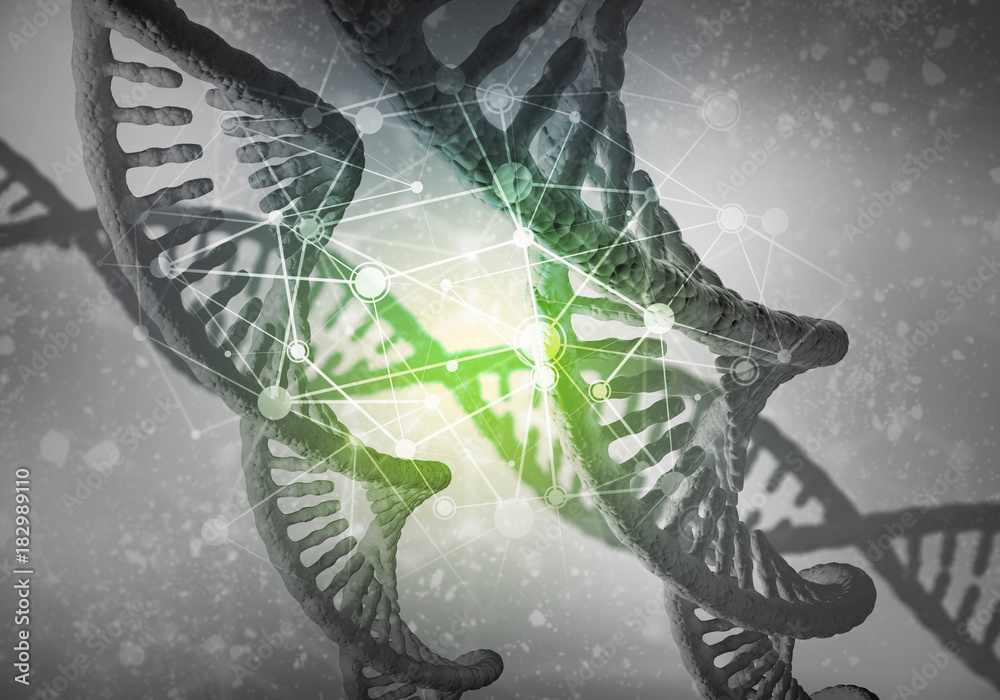 DNA molecules background